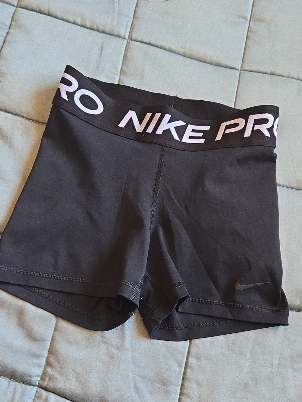 Nike Pro Black Women's Bike Shorts with Branded Waistband